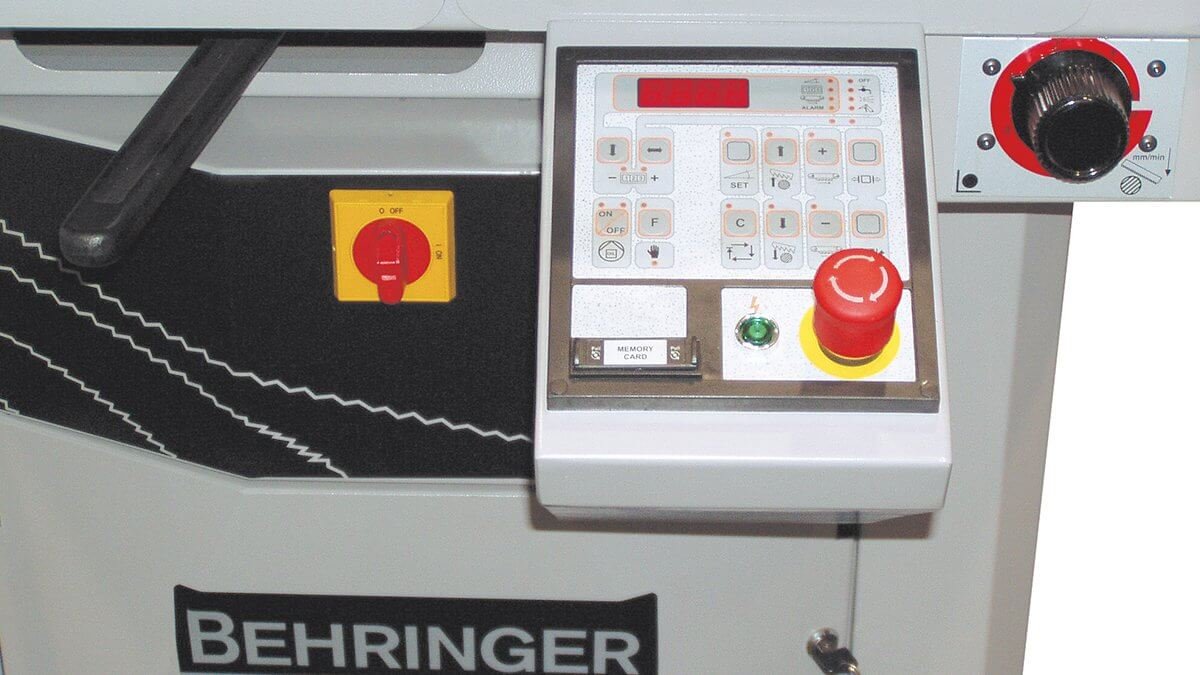 Behringer miter saw SLB230DG-HA control panel